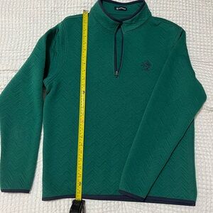 Turtleson Erwin Quilted Quarter-Zip Pullover- Tree House Brewing Company Logo